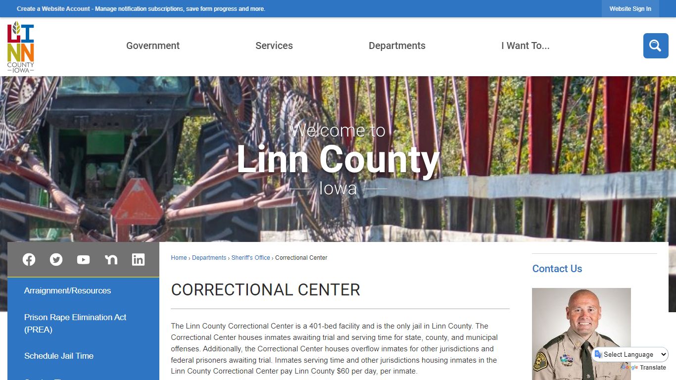 Correctional Center | Linn County, IA - Official Website